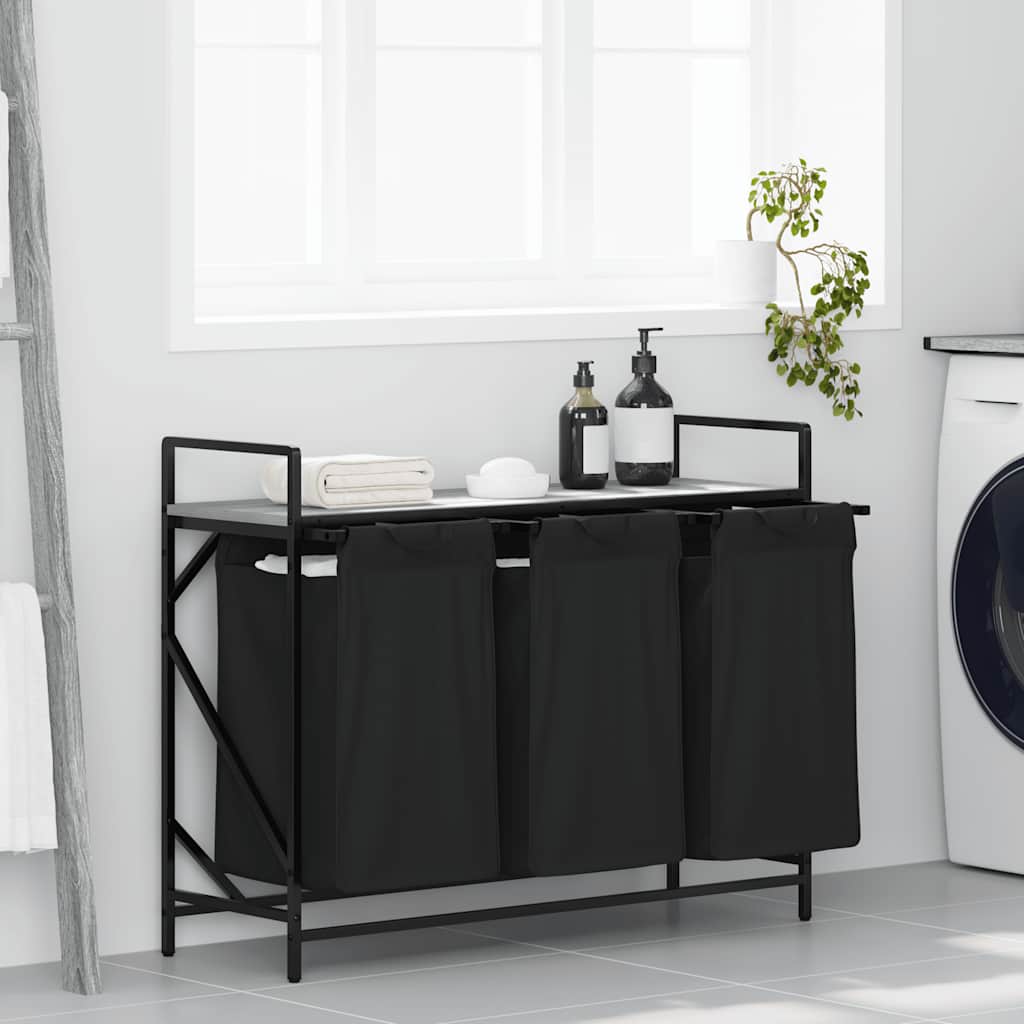 Wasmand 2 Vakken Met Plank Kleurig