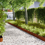 Tuinrand 30 Pcs 100 X 0,05 X 30 Cm Weervast Staal Roestig