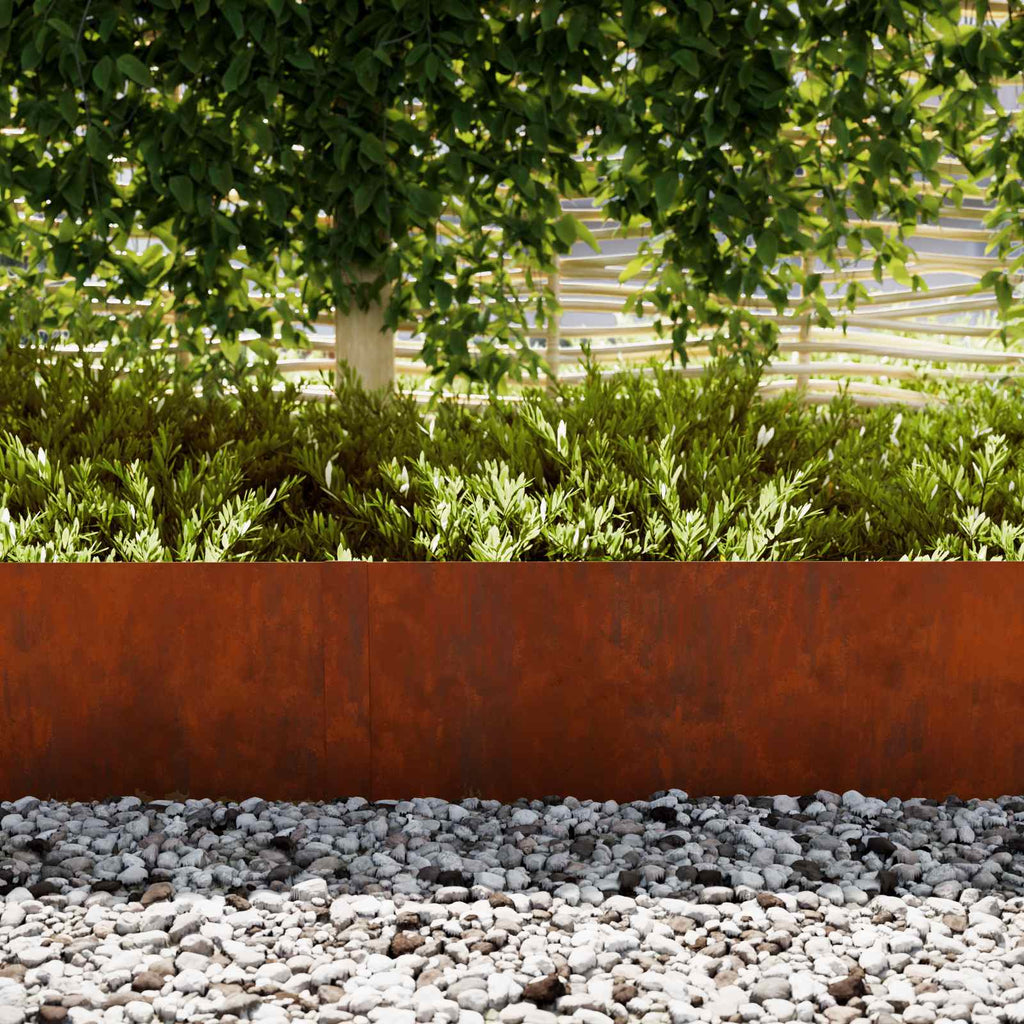 Tuinrand 30 Pcs 100 X 0,05 X 30 Cm Weervast Staal Roestig