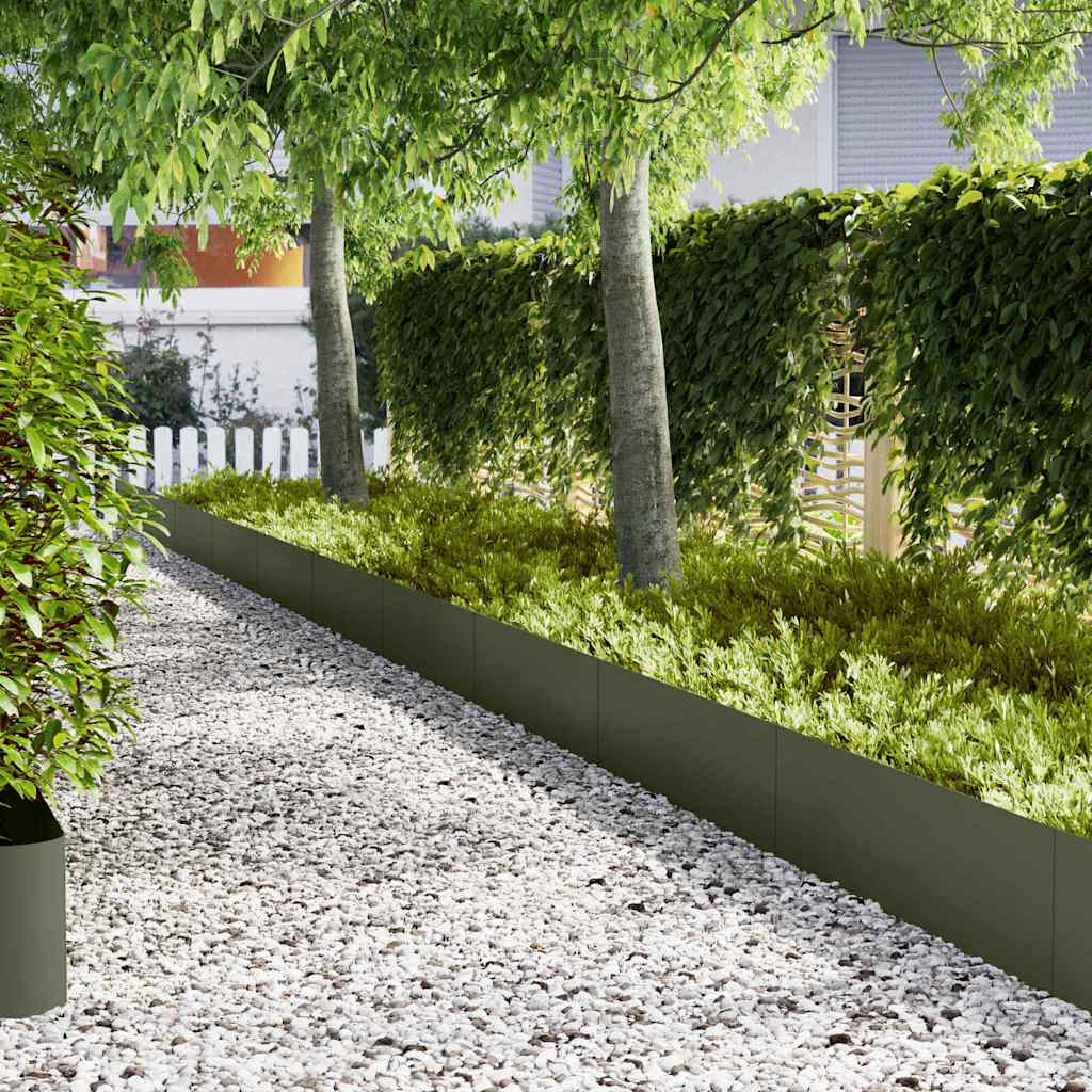 Tuinrand 30 Pcs 100 X 0,05 X 30 Cm Weervast Staal Roestig