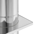 Schouw Verlenging Zilver 25 X 25 X 65 Cm Roestvrij Staal