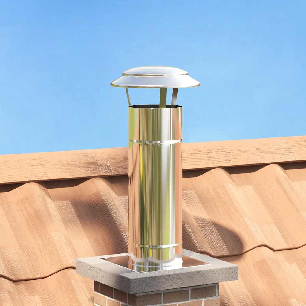 Schouw Verlenging Zilver 25 X 25 X 65 Cm Roestvrij Staal