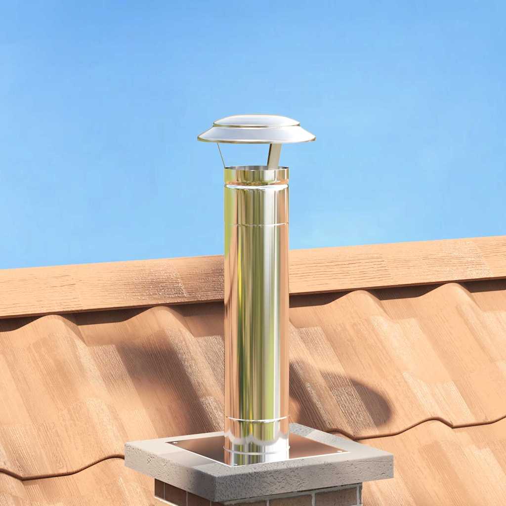 Regenbescherming Voor Schoorsteen Zilver 20 X 20 X 18 Cm