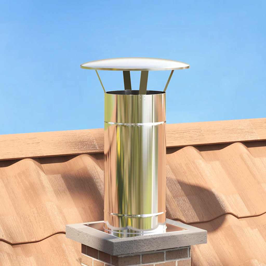 Regenbescherming Voor Schoorsteen Zilver 20 X 20 X 18 Cm