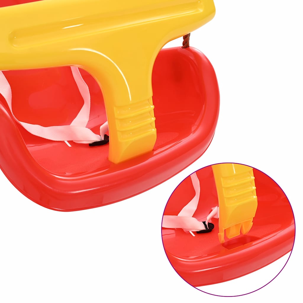Babyschommel 2 Pcs Rood 36 X 43 X 42 Cm Kunststof