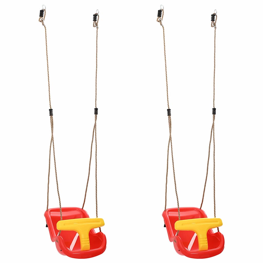 Babyschommel 2 Pcs Rood 36 X 43 X 42 Cm Kunststof