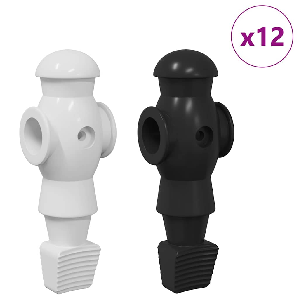 Tafelvoetbalspelers 24 St Zwart En Wit 3,6 X 3,1 X 10,8 Cm Hips