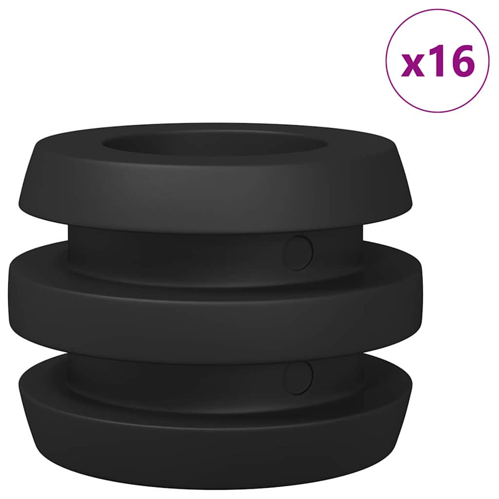 Tafelvoetbal Bumpers 16 St Zwart 3 X 3 X 2 Cm Tpe