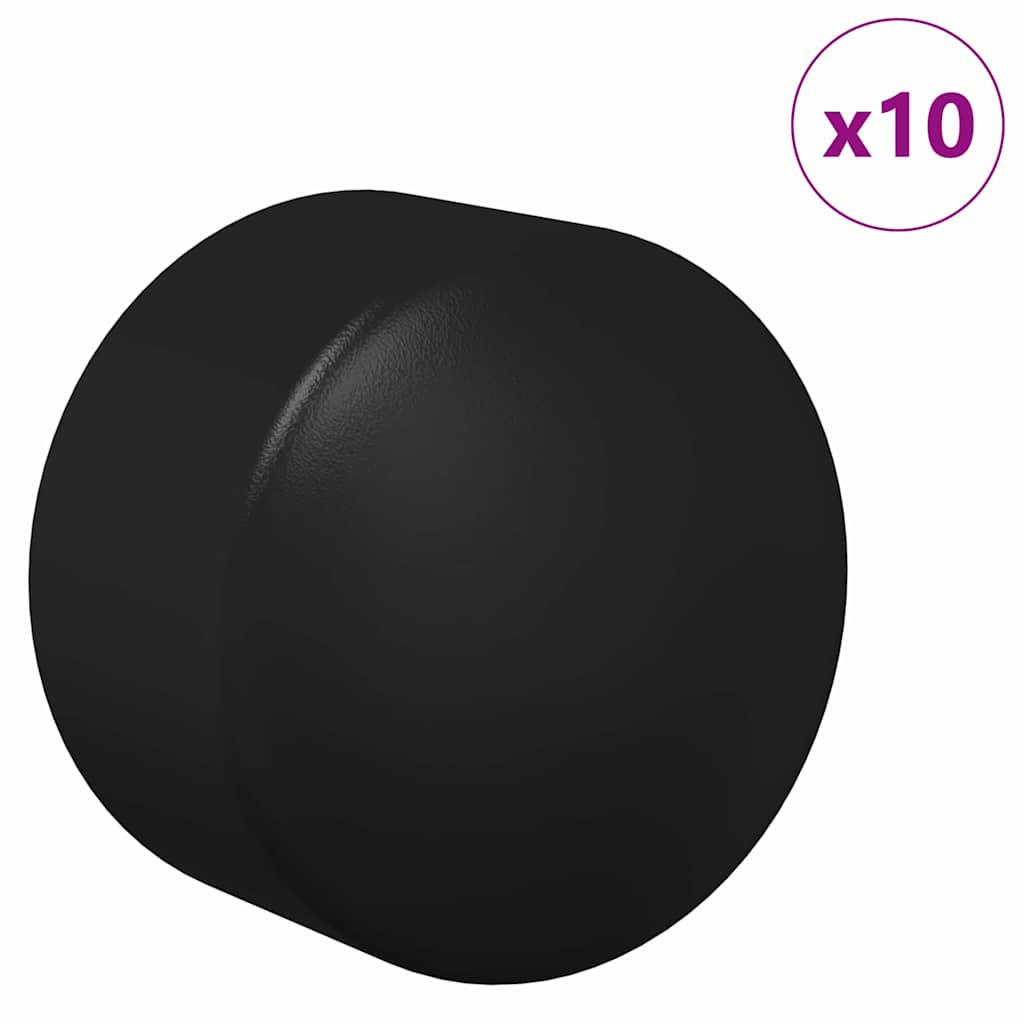 Tafelvoetbal Tafelkappen 10 St Zwart 1,9 X 1,9 X 1,6 Cm Pp