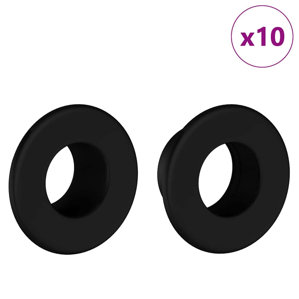 Tafelvoetbalstoppers 10 St Zwart 3 X 3 X 1,4 Cm Hips