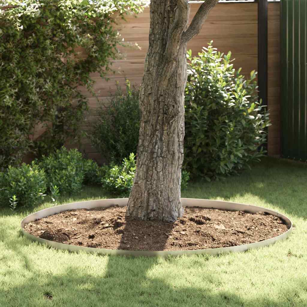 Tuinrand 4 Pcs 450 X 0,05 X 25 Cm Weervast Staal Roestig