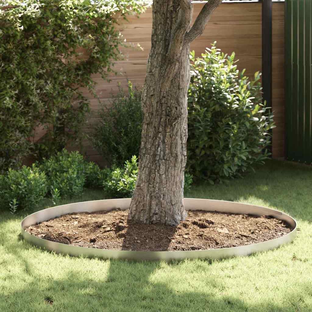 Tuinrand 4 Pcs 450 X 0,05 X 25 Cm Weervast Staal Roestig