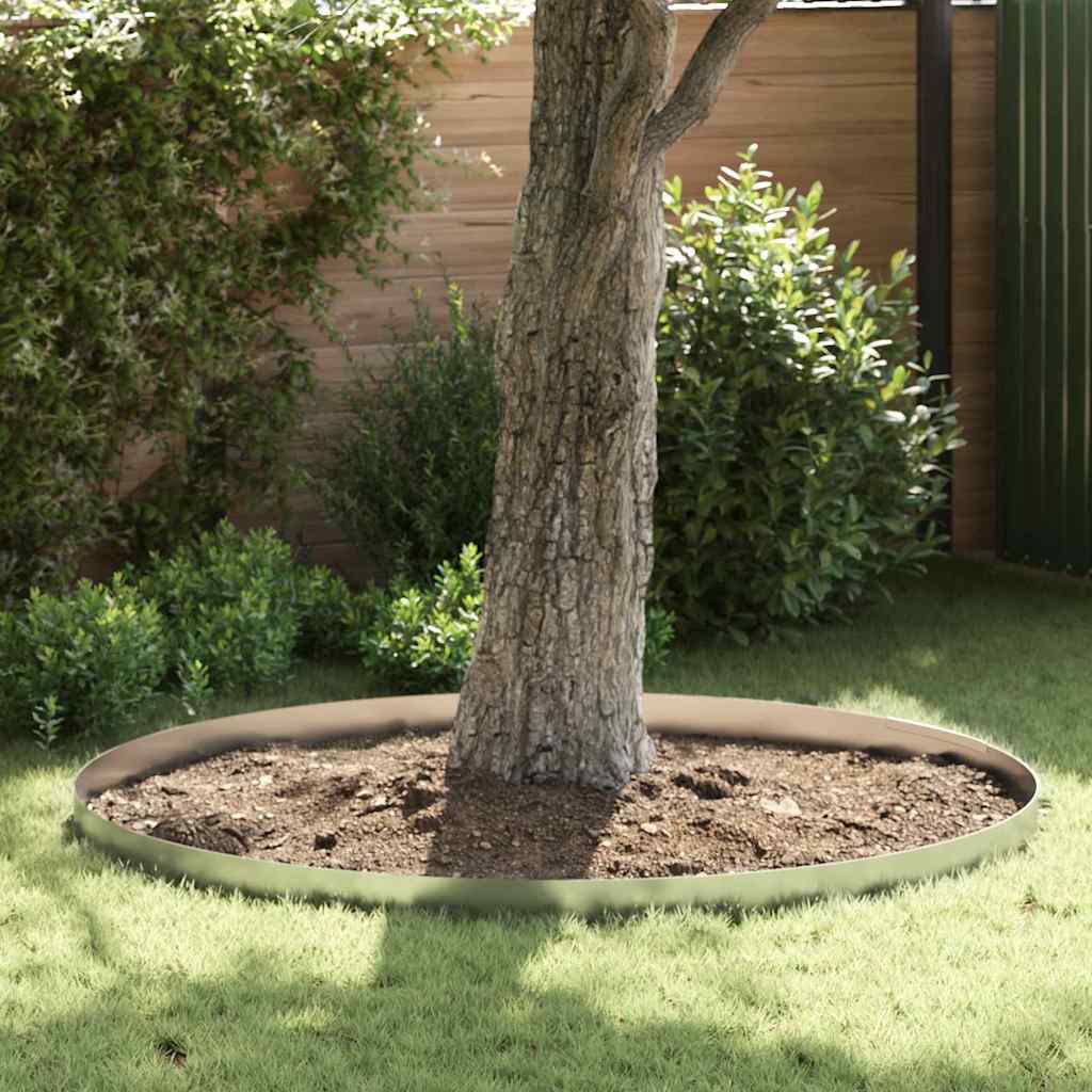 Tuinrand 4 Pcs 450 X 0,05 X 25 Cm Weervast Staal Roestig