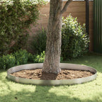 Tuinrand 4 Pcs 450 X 0,05 X 25 Cm Weervast Staal Roestig