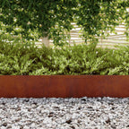 Tuinrand 4 Pcs 450 X 0,05 X 25 Cm Weervast Staal Roestig