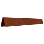 Tuinrand 4 Pcs 450 X 0,05 X 25 Cm Weervast Staal Roestig