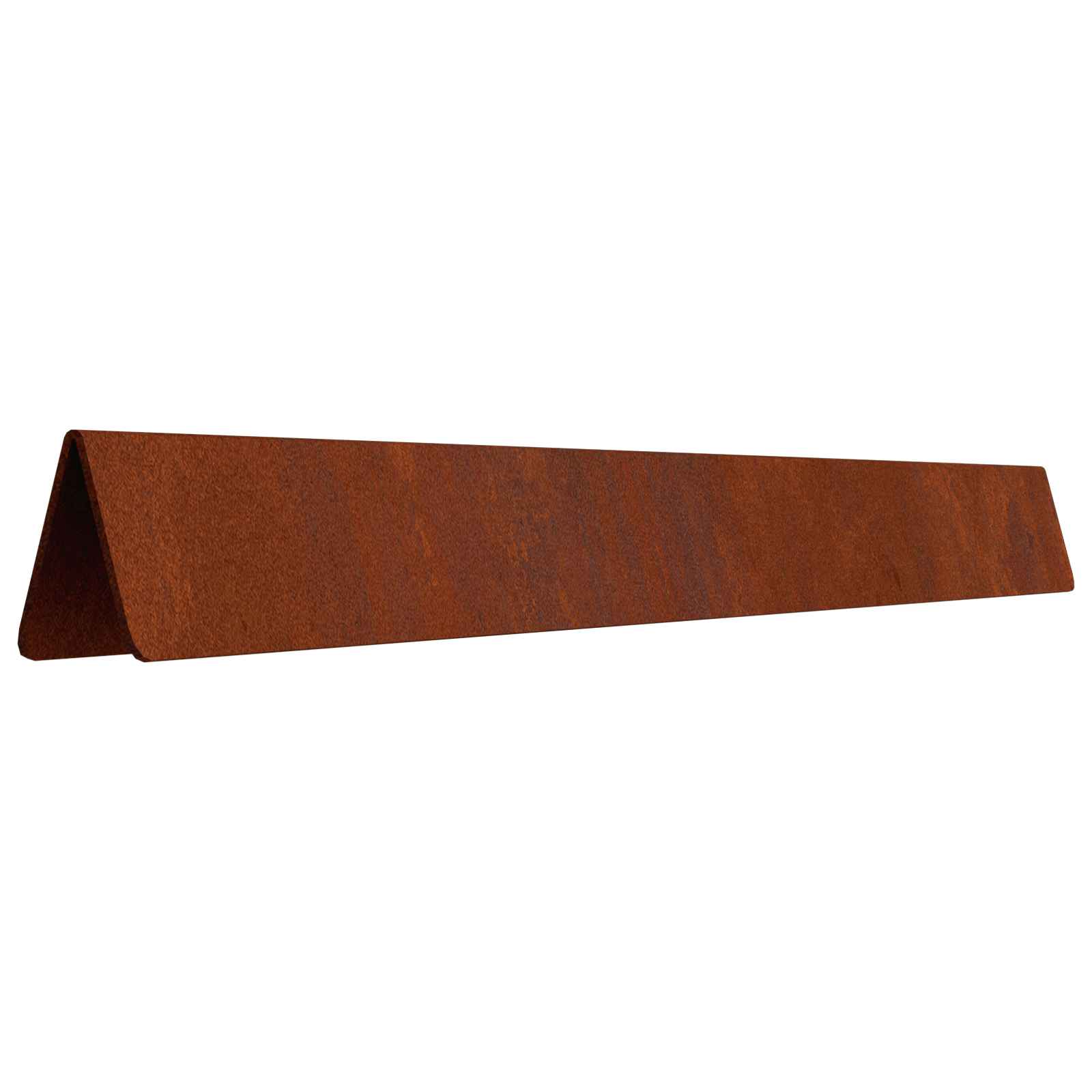 Tuinrand 4 Pcs 450 X 0,05 X 25 Cm Weervast Staal Roestig
