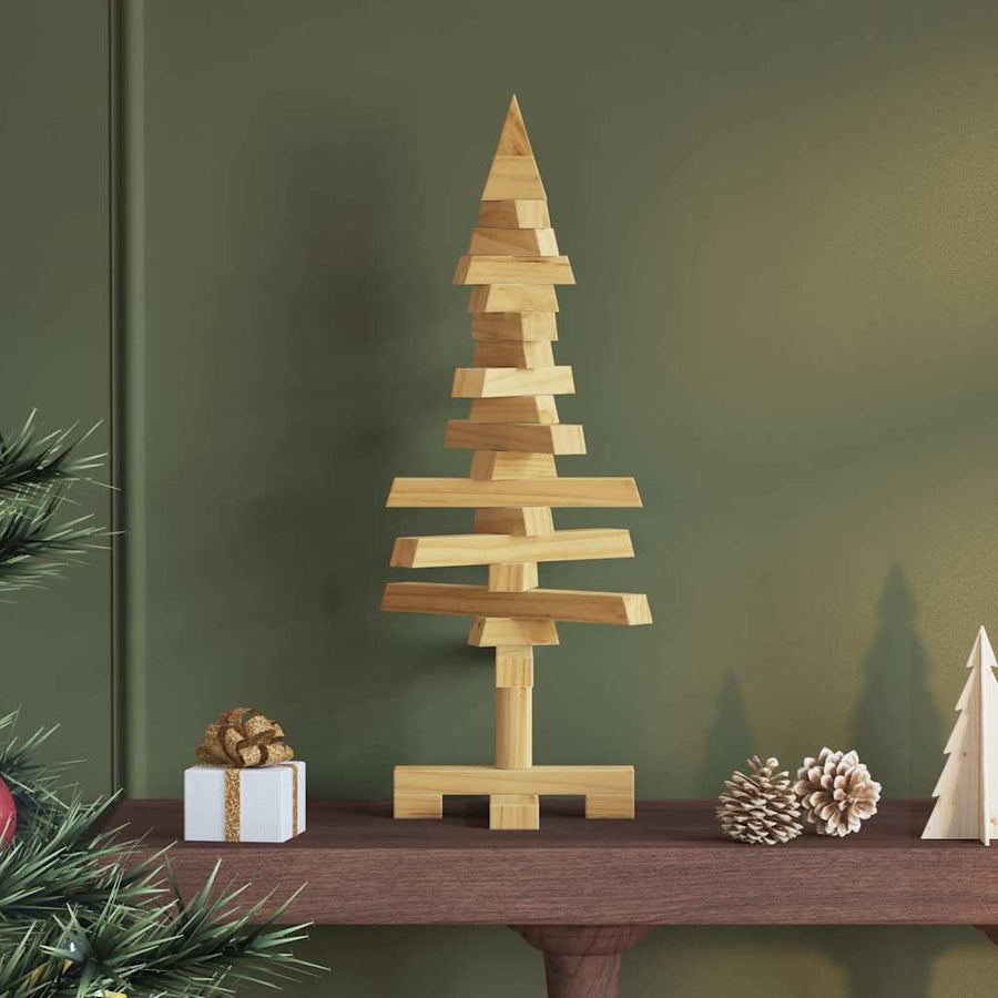 Houten Kerstboom Kotka Massief Grenenhout — 60 cm / Bruine afwerking