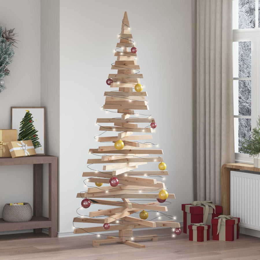 Houten Kerstboom Kotka Massief Grenenhout Naturel — 210 cm / Naturel (onafgewerkt)