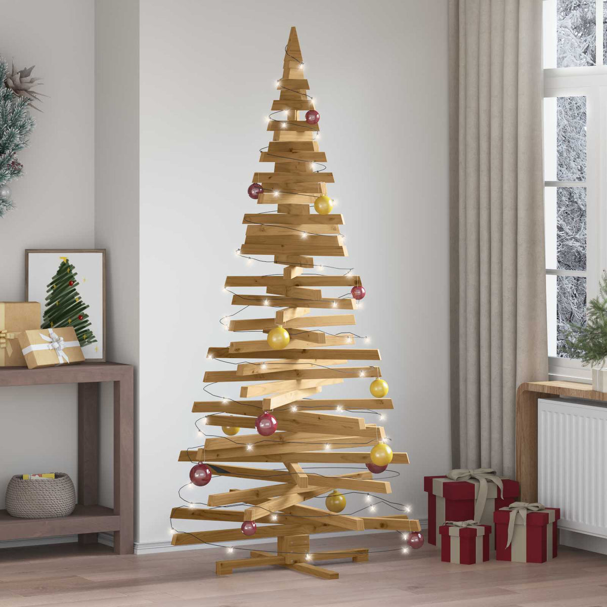 Houten Kerstboom Kotka Massief Grenenhout Naturel