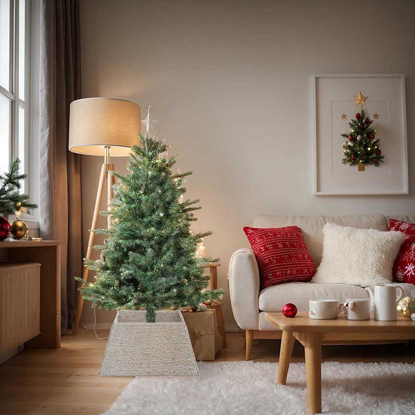 Kerstboomkraag Vierkant Waterhyacint
