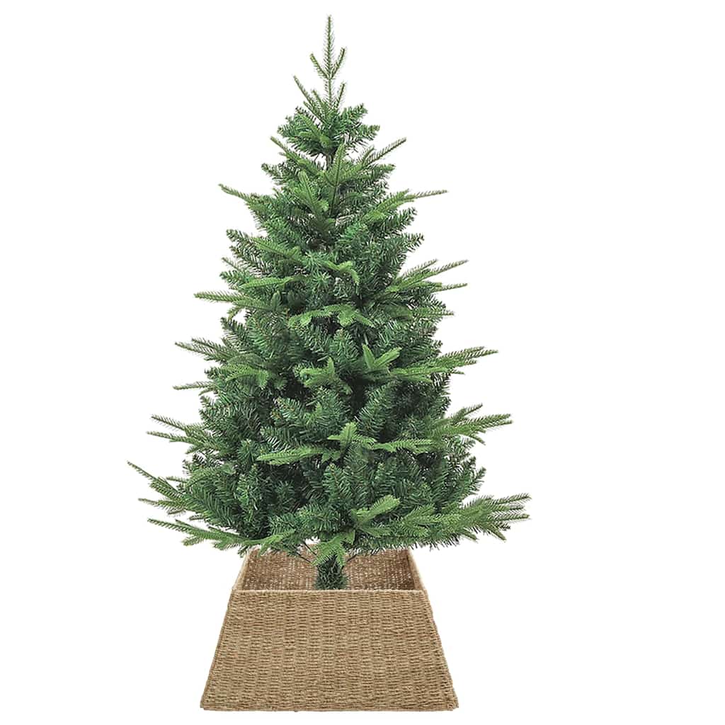 Kerstboomkraag Vierkant Bruin Zeegras