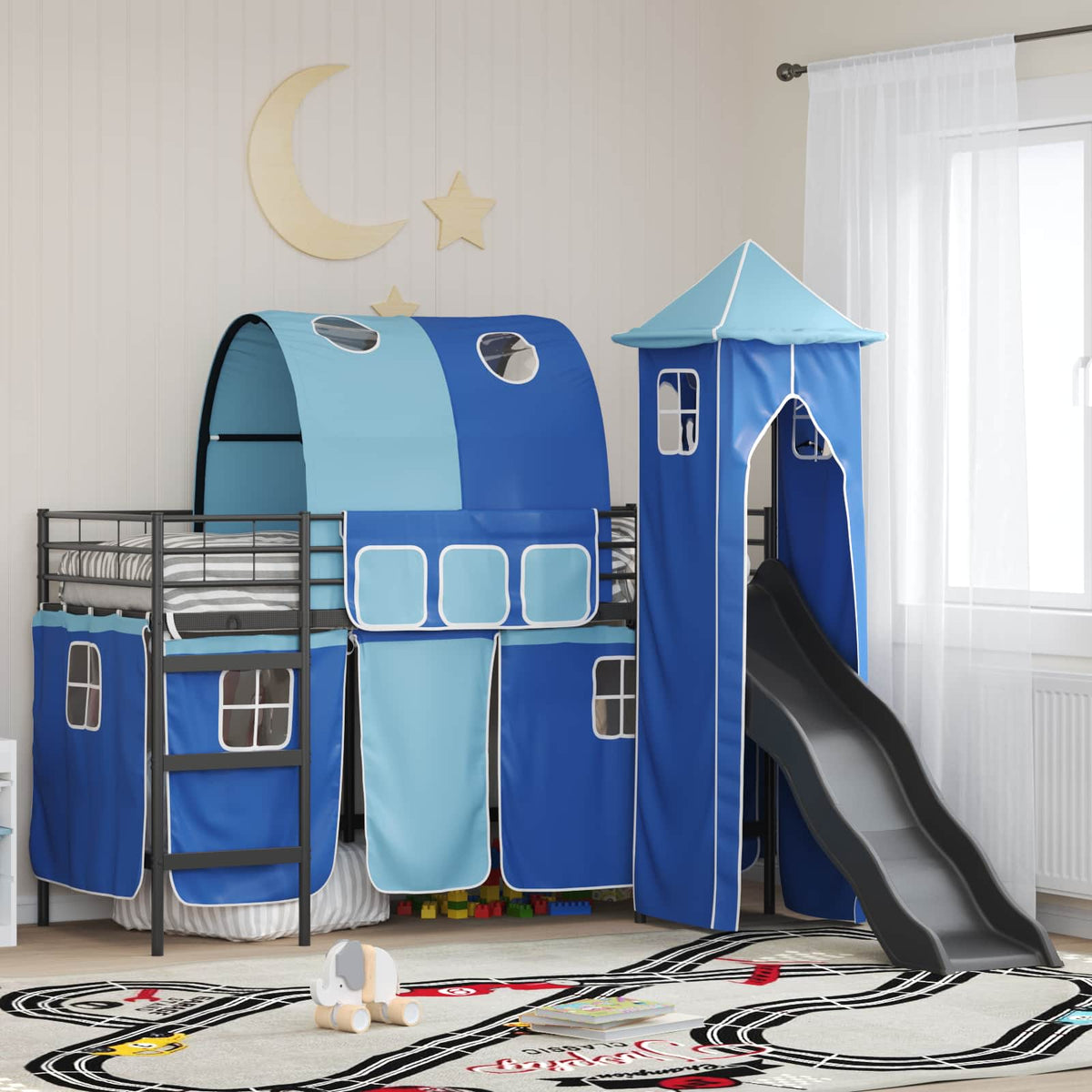 Stapelbed Voor Kinderen Effen Metaal