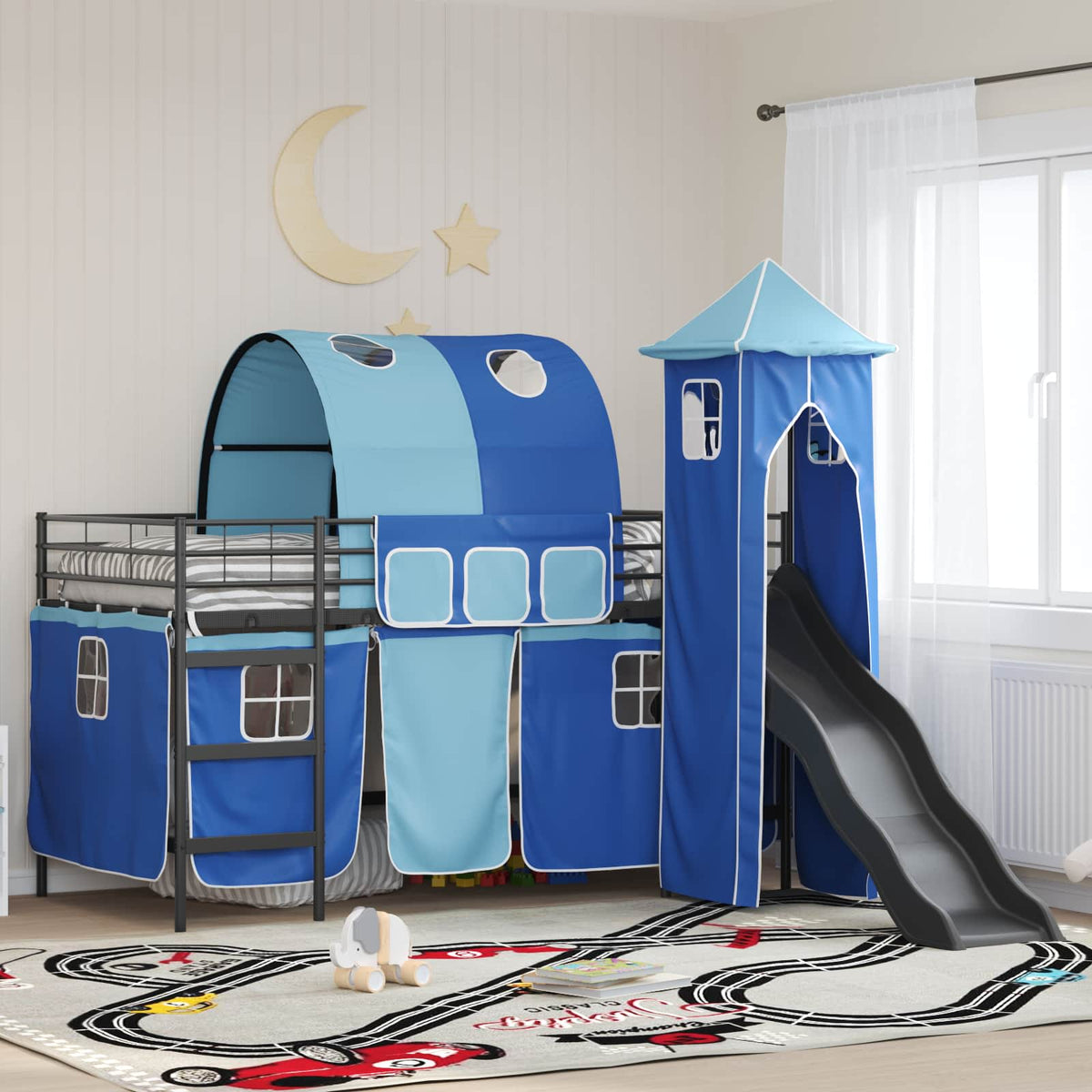 Stapelbed Voor Kinderen Effen Metaal