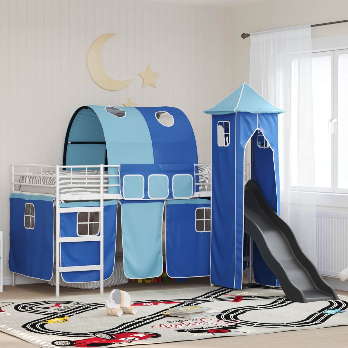 Stapelbed Voor Kinderen Effen Metaal