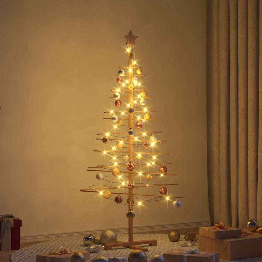Houten Kerstboom Kotka Bamboe En Massief Grenenhout — 150 cm / Bruin