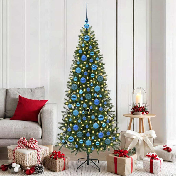 120-Delige Kerstballenset Met Piek En 300 Led's