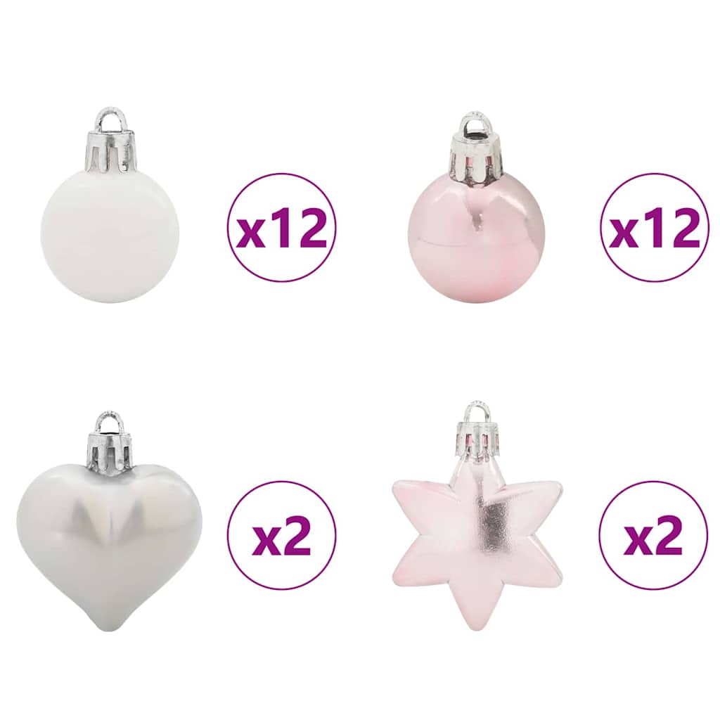Kerstbal Set 40 St Ø 6 Cm Kunststof