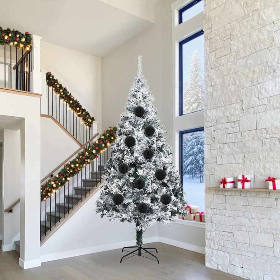 Kerstbal Set Xxl 3 St Dia. 25 Cm Kunststof — Ø 20 cm / Zwart