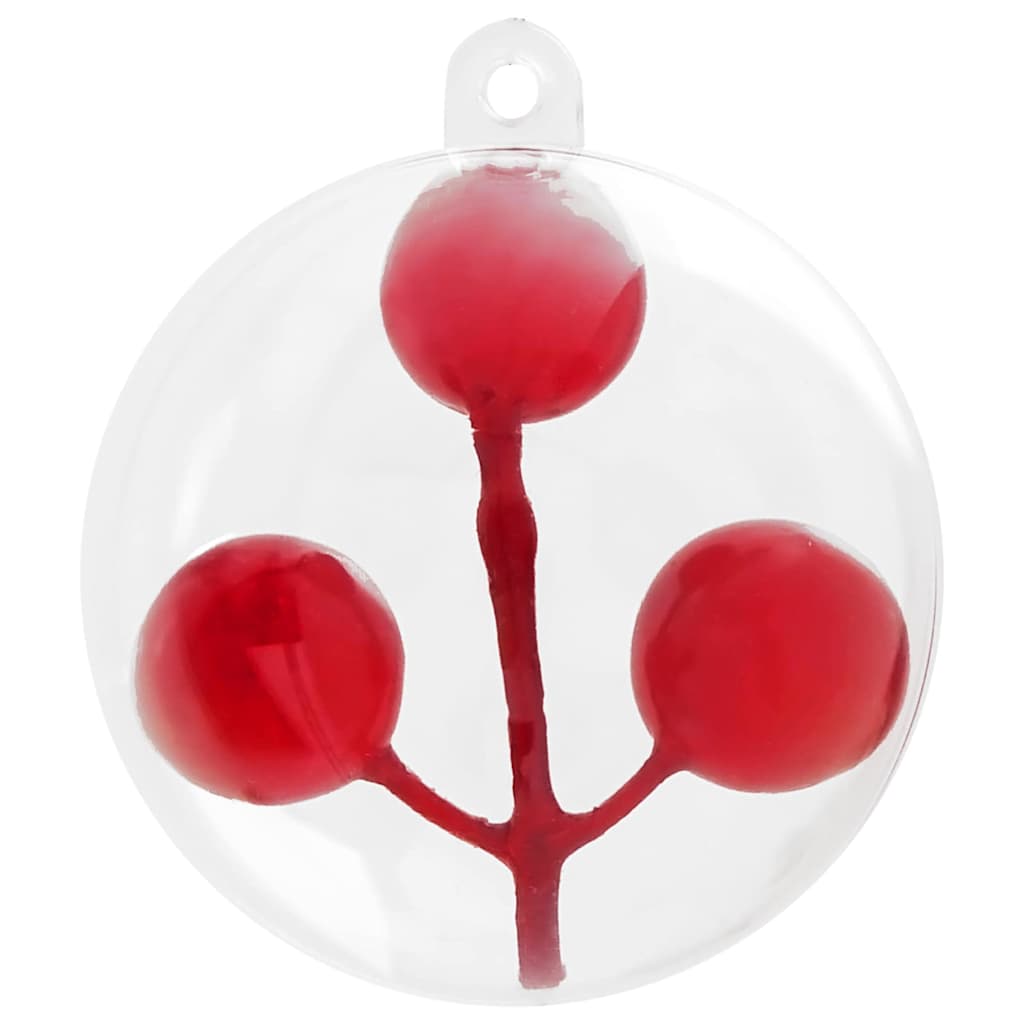 Kerstbal Set 200 St Transparant Dia. 5 Cm Kunststof
