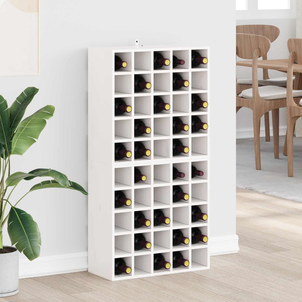 Wijnkast 56X25X56 Cm Massief Grenenhout