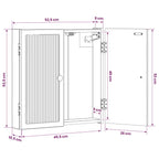 Dartbord Kabinet Ede 52,5 X 10,5 X 53,5 Cm Bewerkt Hout