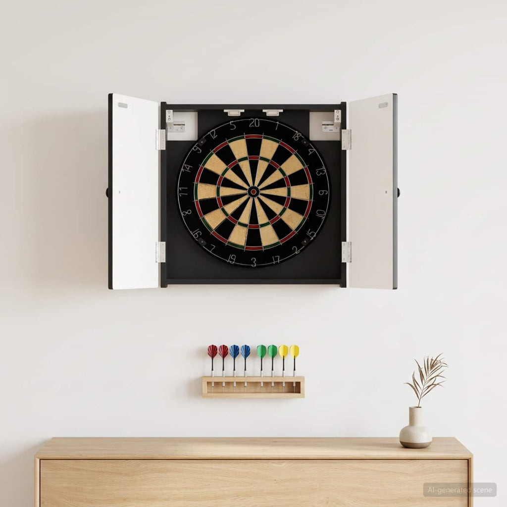 Dartbord Kabinet Ede 52,5 X 10,5 X 53,5 Cm Bewerkt Hout