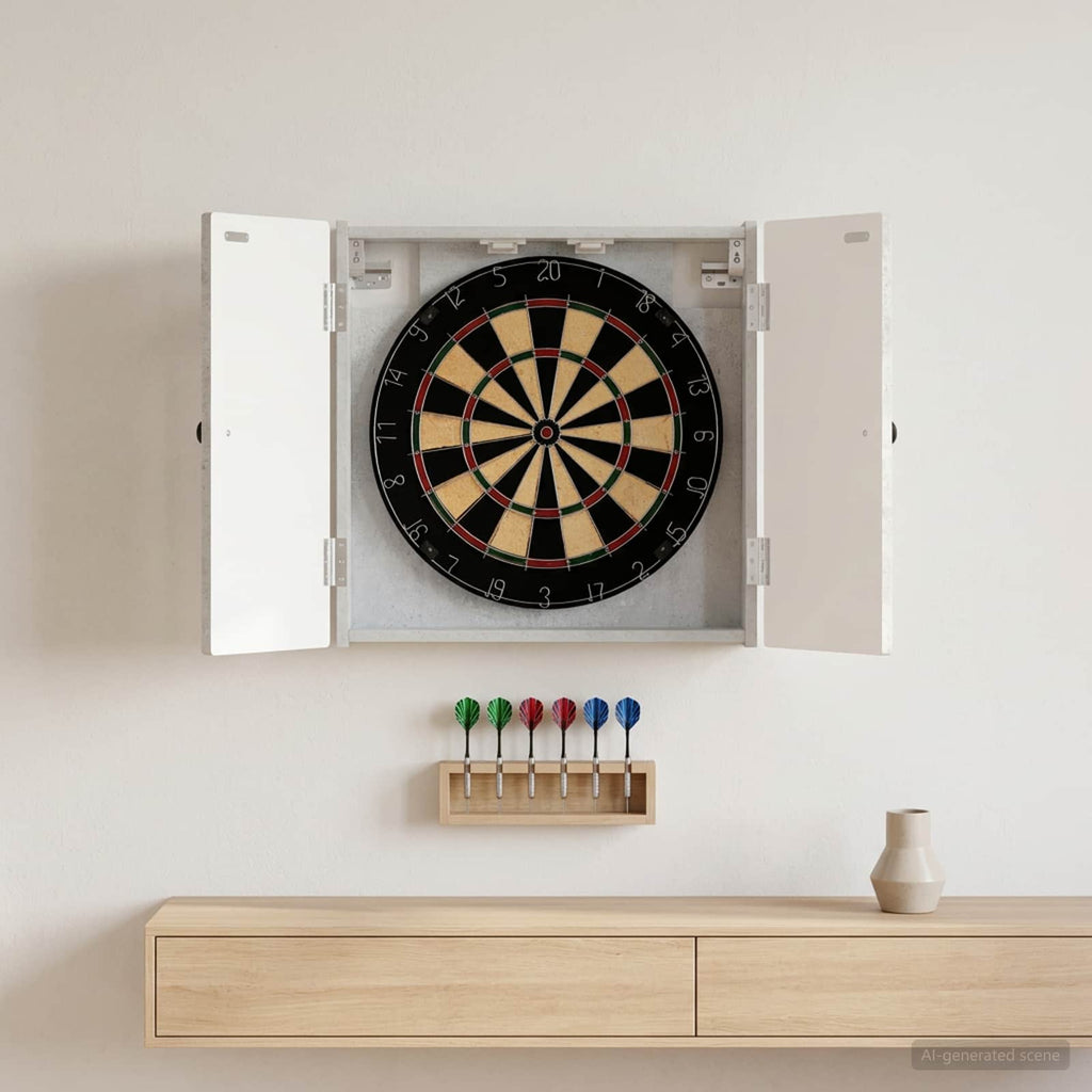 Dartbord Kabinet Breda 52,5 X 10,5 X 53,5 Cm Bewerkt Hout