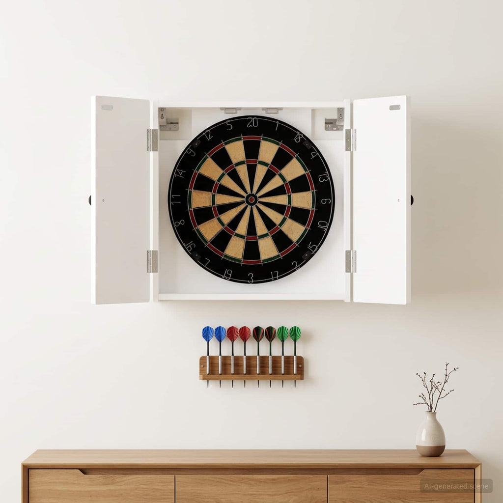 Dartbord Kabinet Ede 52,5 X 10,5 X 53,5 Cm Bewerkt Hout
