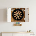Dartbord Kabinet Breda 52,5 X 10,5 X 53,5 Cm Bewerkt Hout
