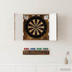 Dartbord Kabinet Alkmaar 52,5 X 10,5 X 53,5 Cm Bewerkt Hout