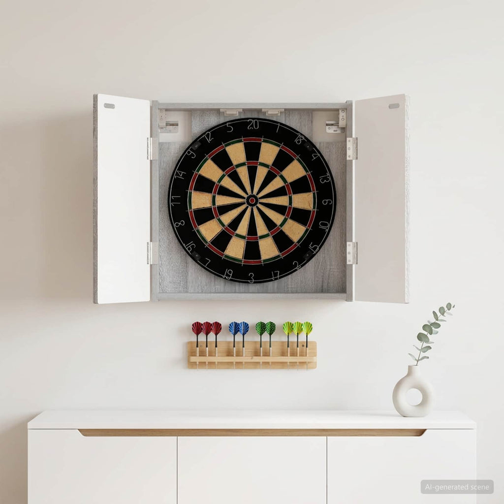 Dartbord Kabinet Alkmaar 52,5 X 10,5 X 53,5 Cm Bewerkt Hout