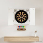 Dartbord Kabinet Zwolle 52,5 X 10,5 X 57,5 Cm Bewerkt Hout