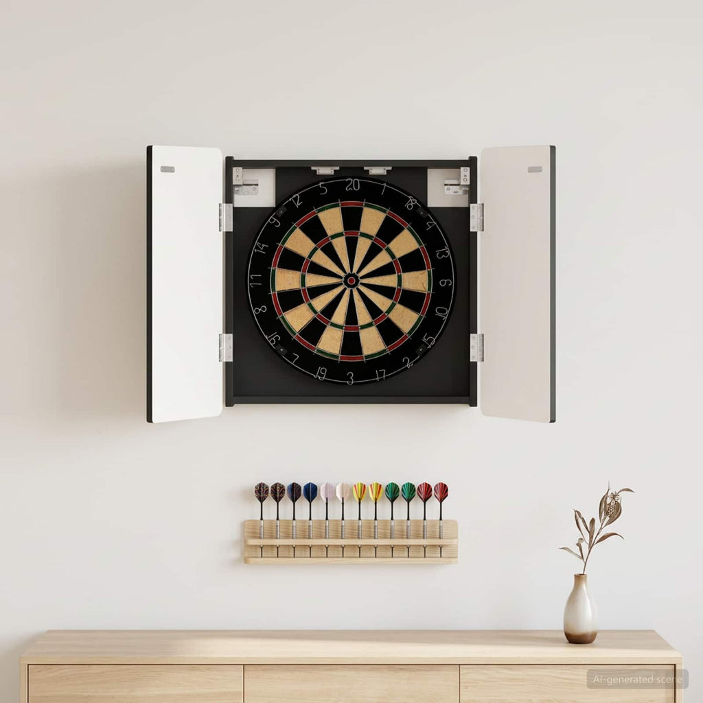 Dartbord Kabinet Zwolle 52,5 X 10,5 X 57,5 Cm Bewerkt Hout
