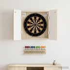 Dartbord Kabinet Zwolle 52,5 X 10,5 X 57,5 Cm Bewerkt Hout