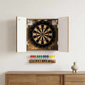 Dartbord Kabinet Zwolle 52,5 X 10,5 X 57,5 Cm Bewerkt Hout