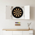 Dartbord Kabinet Hoorn 52,5 X 10,5 X 53,5 Cm Bewerkt Hout