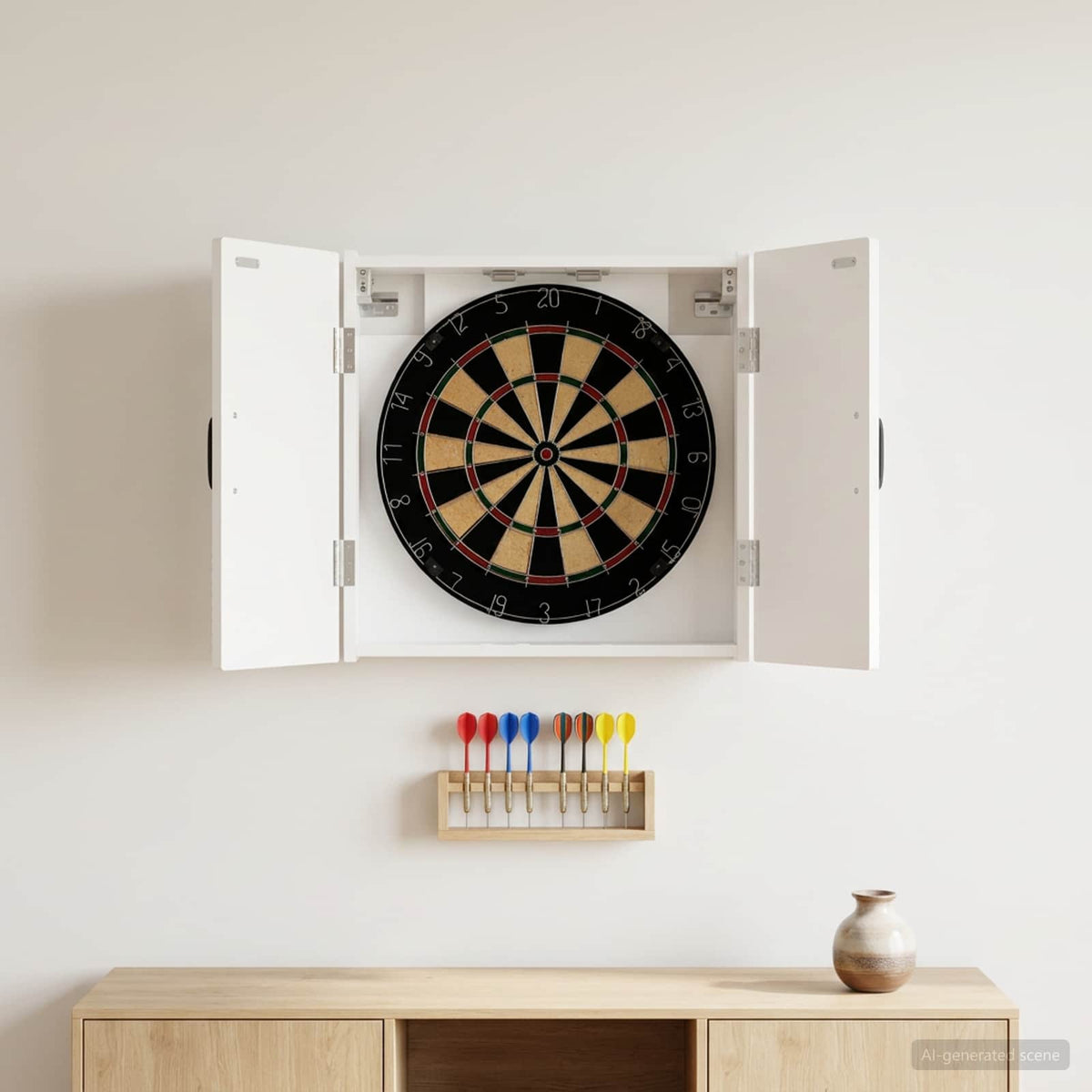 Dartbord Kabinet Haarlem 52,5 X 10,5 X 53,5 Cm