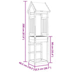 Speeltoren Bruin 52,5 X 46,5 X 208 Cm Massief Douglas Hout