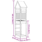 Speeltoren Bruin 52,5 X 85 X 265 Cm